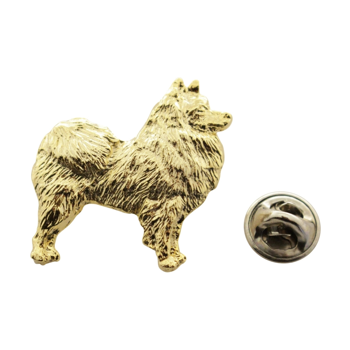 American Eskimo Pin ~ 24K Gold ~ Lapel Pin ~ Sarah's Treats & Treasures